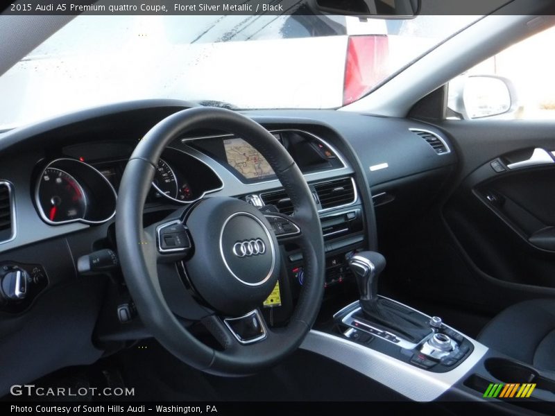 Floret Silver Metallic / Black 2015 Audi A5 Premium quattro Coupe