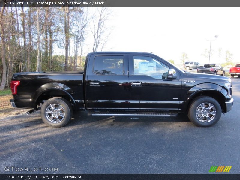 Shadow Black / Black 2016 Ford F150 Lariat SuperCrew