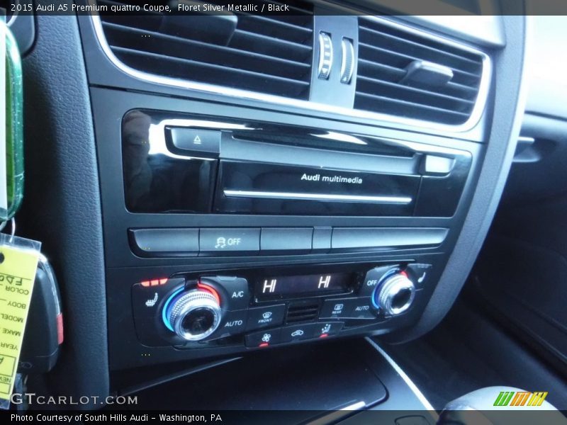 Floret Silver Metallic / Black 2015 Audi A5 Premium quattro Coupe