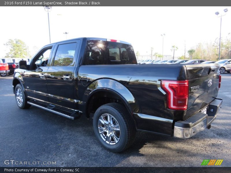 Shadow Black / Black 2016 Ford F150 Lariat SuperCrew