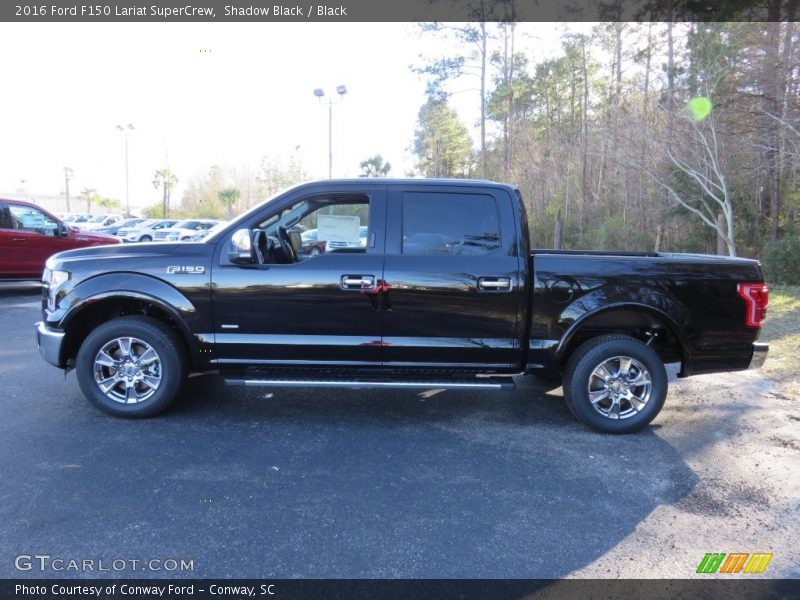 Shadow Black / Black 2016 Ford F150 Lariat SuperCrew