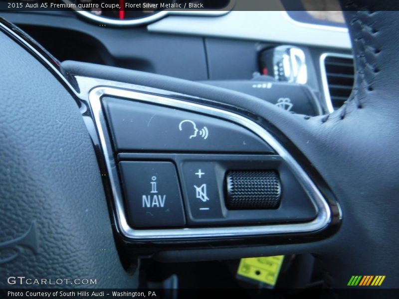 Floret Silver Metallic / Black 2015 Audi A5 Premium quattro Coupe