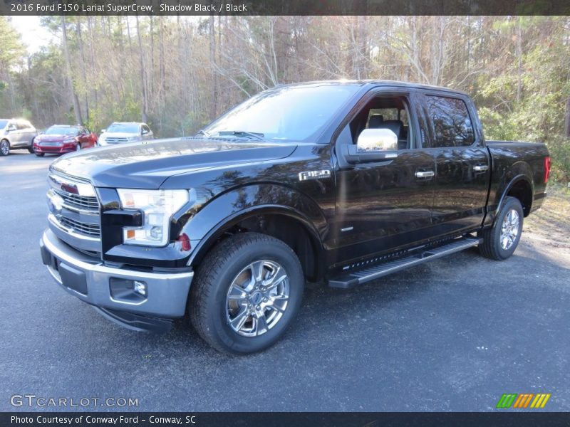 Shadow Black / Black 2016 Ford F150 Lariat SuperCrew