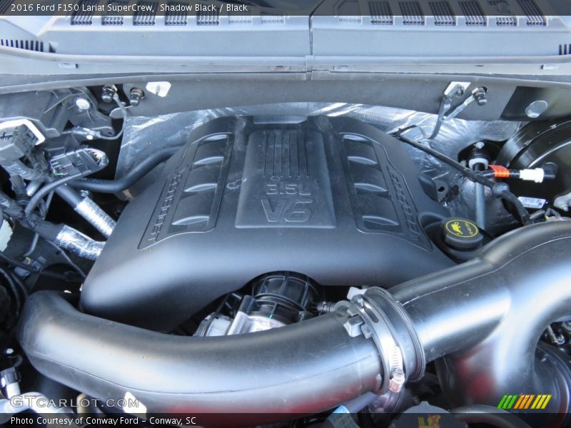 Shadow Black / Black 2016 Ford F150 Lariat SuperCrew