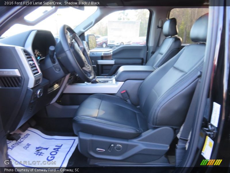Shadow Black / Black 2016 Ford F150 Lariat SuperCrew