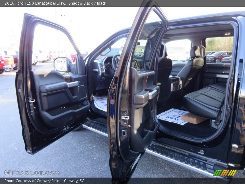 Shadow Black / Black 2016 Ford F150 Lariat SuperCrew