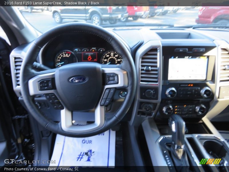 Shadow Black / Black 2016 Ford F150 Lariat SuperCrew