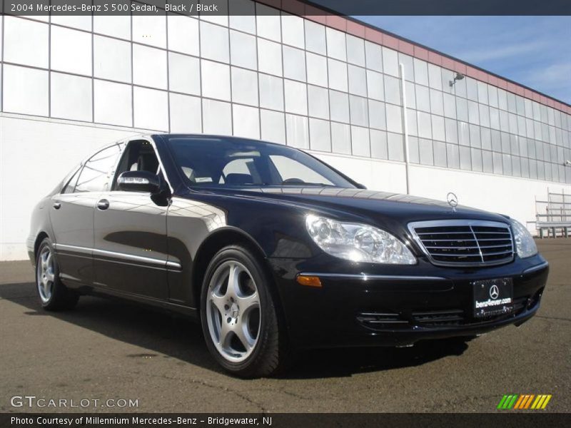 Black / Black 2004 Mercedes-Benz S 500 Sedan