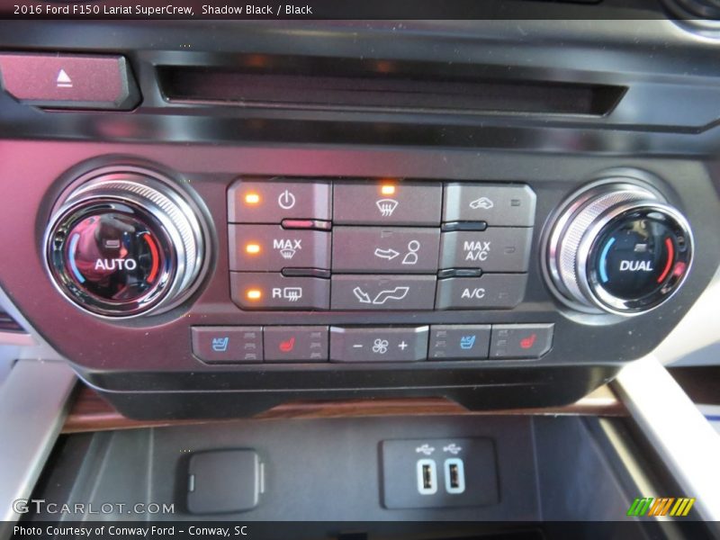 Shadow Black / Black 2016 Ford F150 Lariat SuperCrew