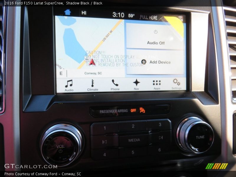 Shadow Black / Black 2016 Ford F150 Lariat SuperCrew