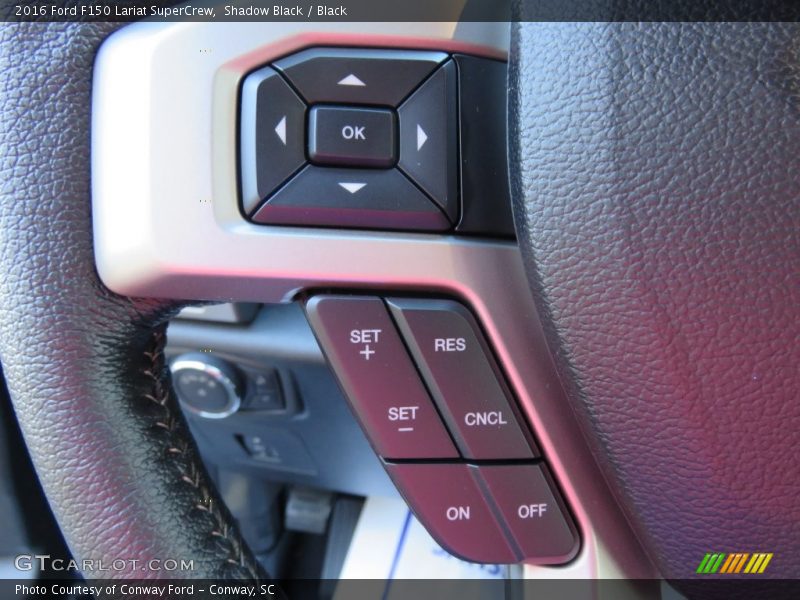 Shadow Black / Black 2016 Ford F150 Lariat SuperCrew