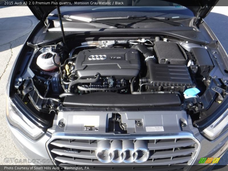 Monsoon Gray Metallic / Black 2015 Audi A3 2.0 Premium Plus quattro