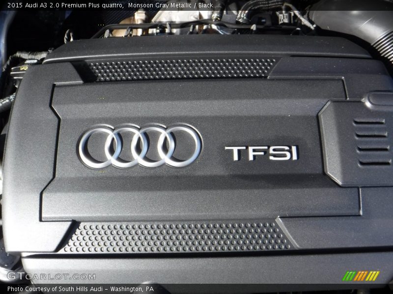 Monsoon Gray Metallic / Black 2015 Audi A3 2.0 Premium Plus quattro