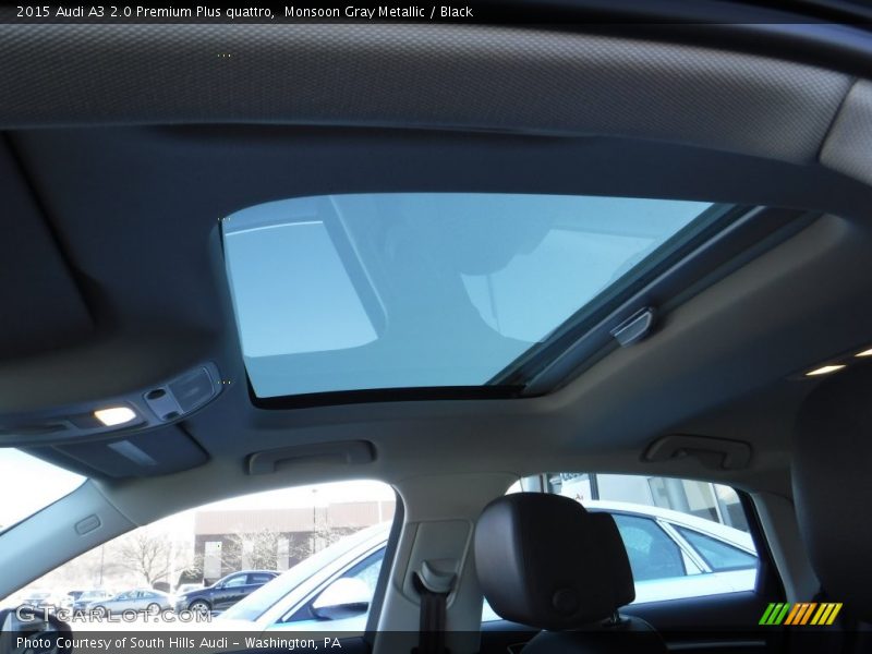 Monsoon Gray Metallic / Black 2015 Audi A3 2.0 Premium Plus quattro