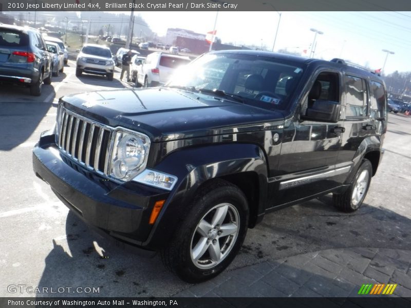 Brilliant Black Crystal Pearl / Dark Slate Gray 2010 Jeep Liberty Limited 4x4