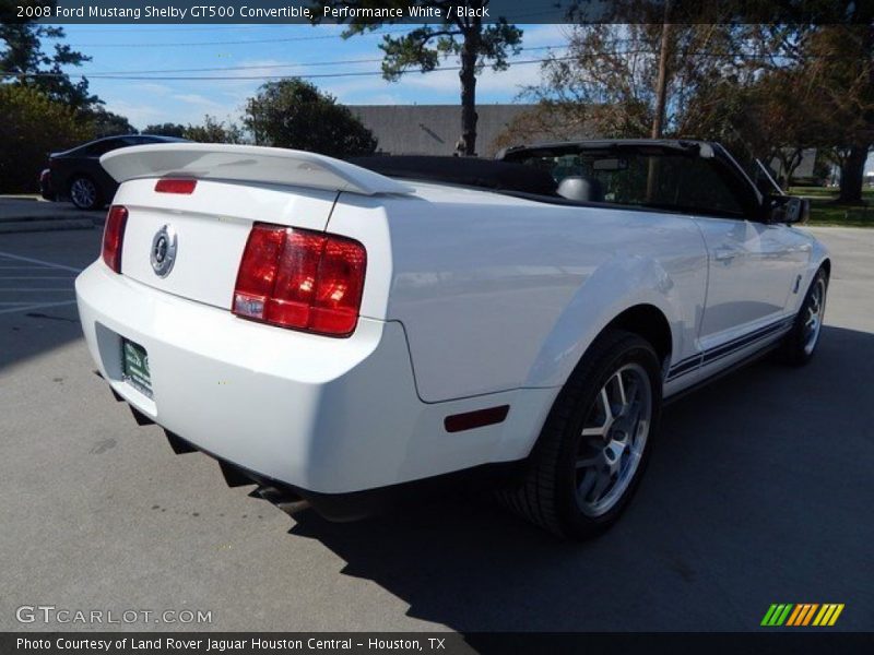 Performance White / Black 2008 Ford Mustang Shelby GT500 Convertible