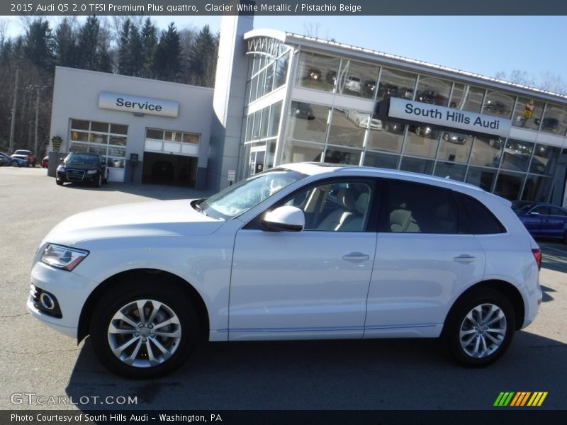 Glacier White Metallic / Pistachio Beige 2015 Audi Q5 2.0 TFSI Premium Plus quattro