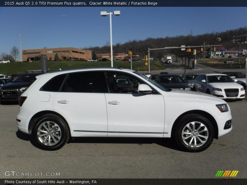 Glacier White Metallic / Pistachio Beige 2015 Audi Q5 2.0 TFSI Premium Plus quattro