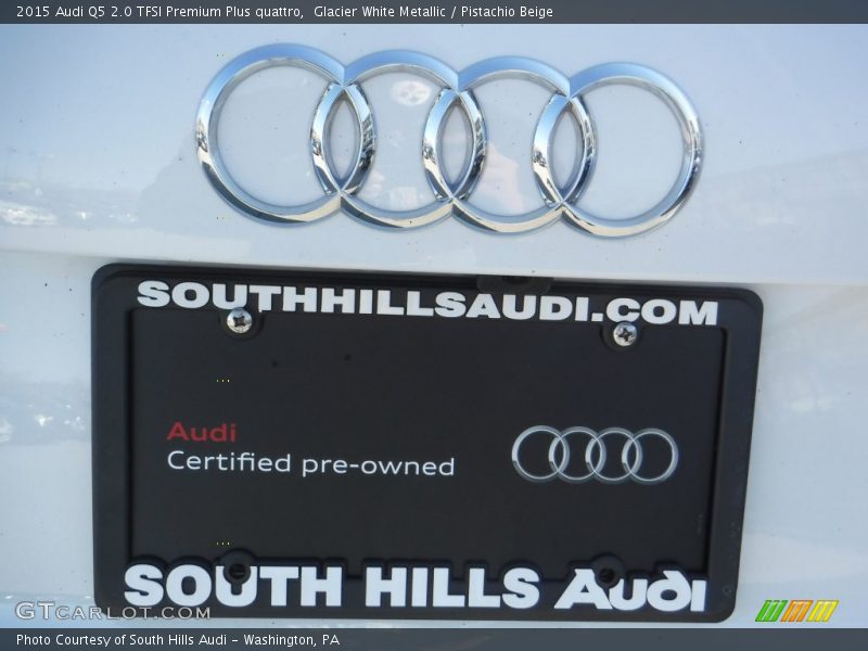 Glacier White Metallic / Pistachio Beige 2015 Audi Q5 2.0 TFSI Premium Plus quattro