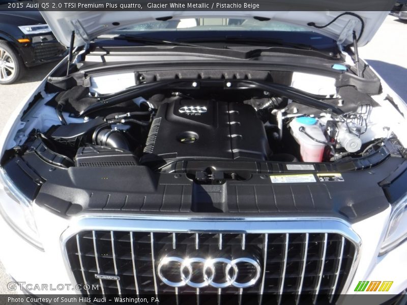 Glacier White Metallic / Pistachio Beige 2015 Audi Q5 2.0 TFSI Premium Plus quattro