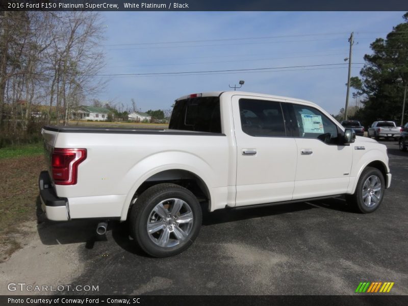 White Platinum / Black 2016 Ford F150 Platinum SuperCrew