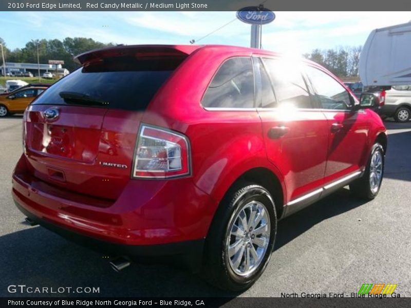 Red Candy Metallic / Medium Light Stone 2010 Ford Edge Limited