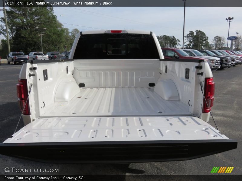 White Platinum / Black 2016 Ford F150 Platinum SuperCrew