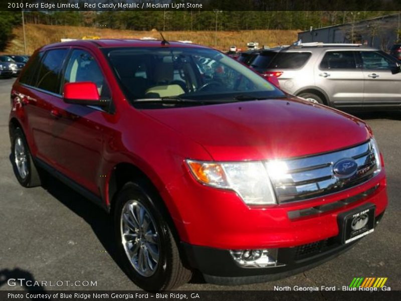 Red Candy Metallic / Medium Light Stone 2010 Ford Edge Limited