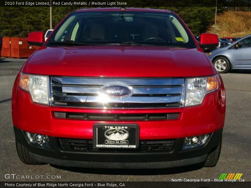 Red Candy Metallic / Medium Light Stone 2010 Ford Edge Limited