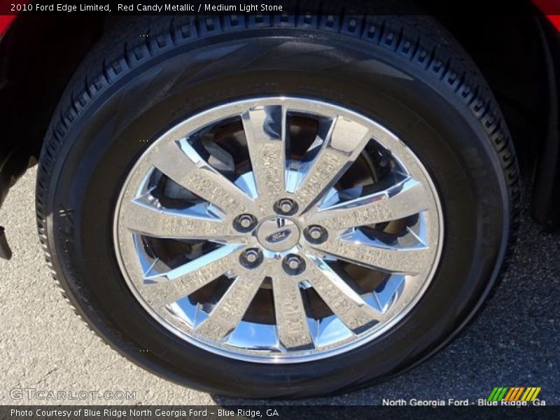 Red Candy Metallic / Medium Light Stone 2010 Ford Edge Limited