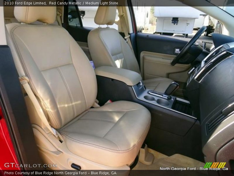Red Candy Metallic / Medium Light Stone 2010 Ford Edge Limited