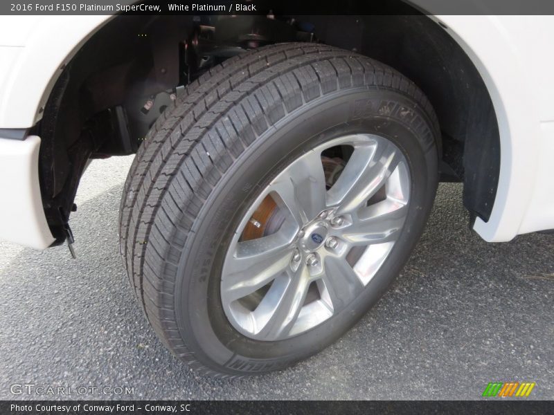 White Platinum / Black 2016 Ford F150 Platinum SuperCrew