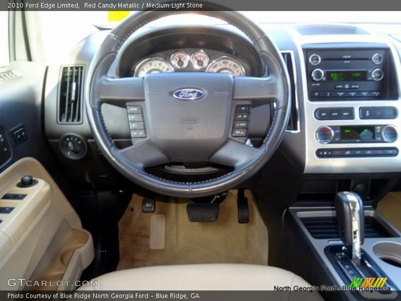 Red Candy Metallic / Medium Light Stone 2010 Ford Edge Limited
