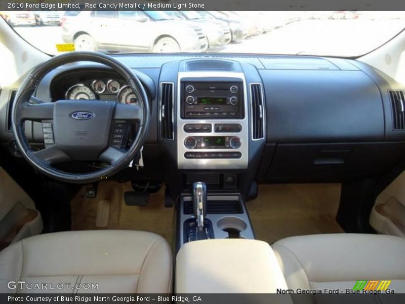 Red Candy Metallic / Medium Light Stone 2010 Ford Edge Limited