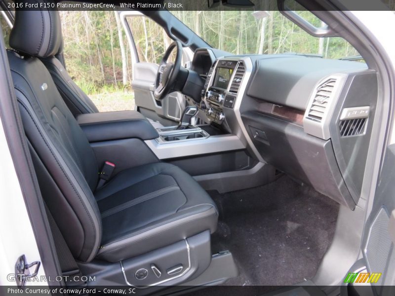 White Platinum / Black 2016 Ford F150 Platinum SuperCrew