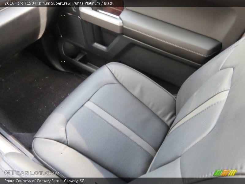 White Platinum / Black 2016 Ford F150 Platinum SuperCrew