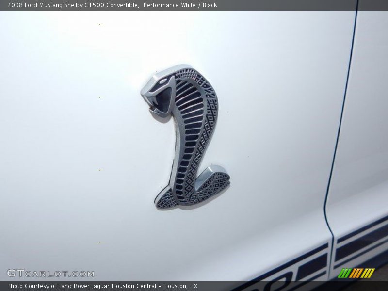 Performance White / Black 2008 Ford Mustang Shelby GT500 Convertible