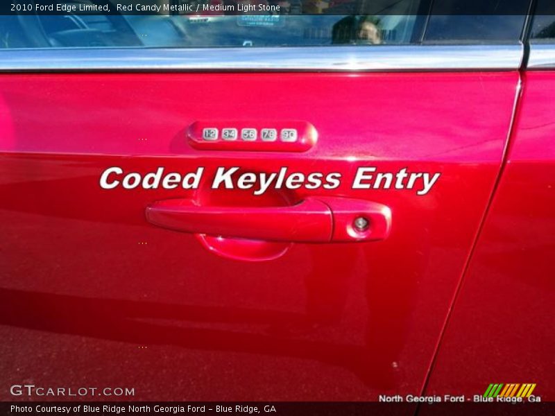 Red Candy Metallic / Medium Light Stone 2010 Ford Edge Limited