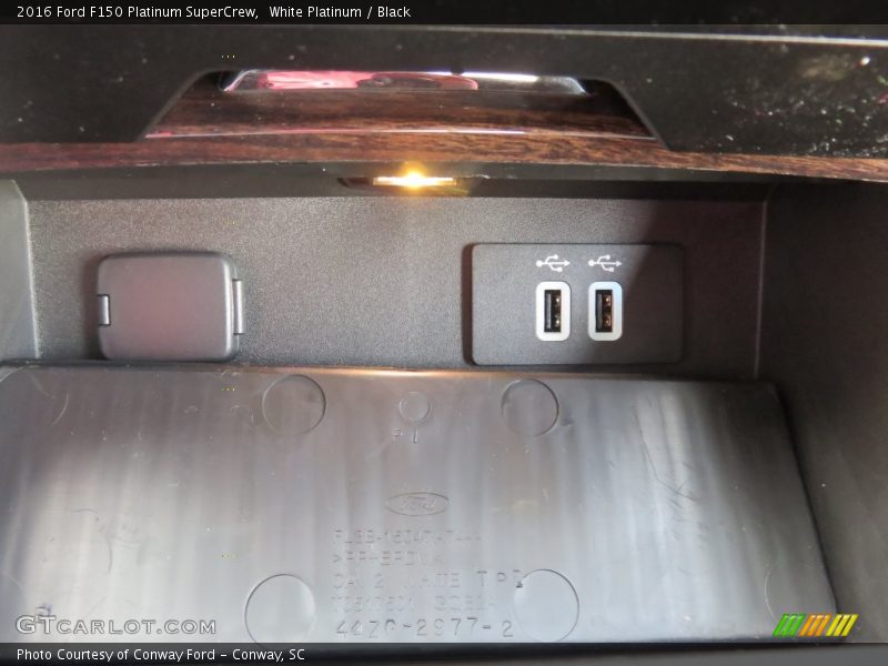White Platinum / Black 2016 Ford F150 Platinum SuperCrew