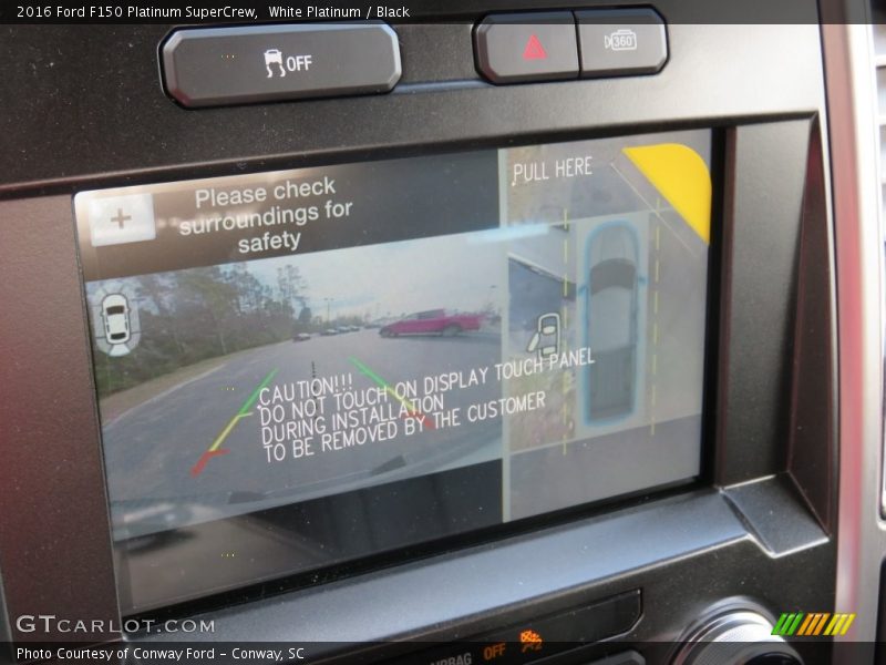 White Platinum / Black 2016 Ford F150 Platinum SuperCrew