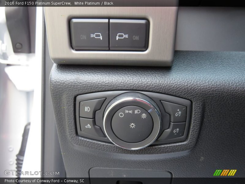 White Platinum / Black 2016 Ford F150 Platinum SuperCrew