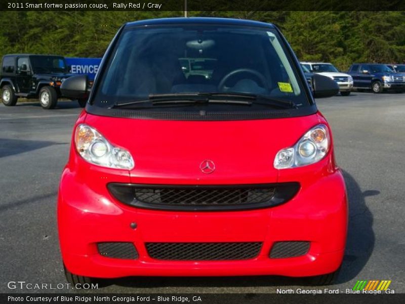 Rally Red / Gray 2011 Smart fortwo passion coupe