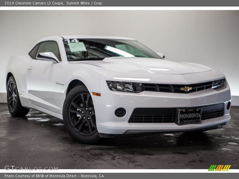 Summit White / Gray 2014 Chevrolet Camaro LS Coupe