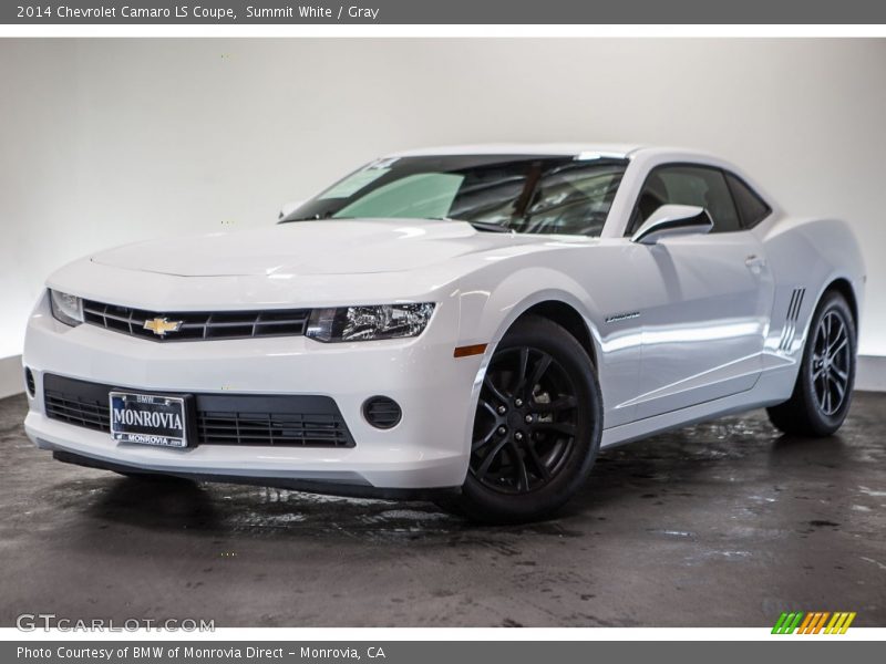 Summit White / Gray 2014 Chevrolet Camaro LS Coupe