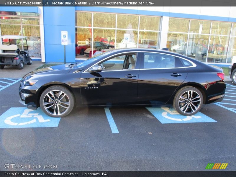 Mosaic Black Metallic / Dark Atmosphere/Medium Ash Gray 2016 Chevrolet Malibu LT