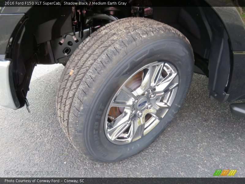 Shadow Black / Medium Earth Gray 2016 Ford F150 XLT SuperCab