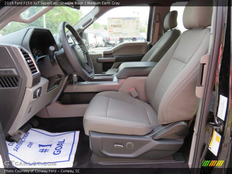 Shadow Black / Medium Earth Gray 2016 Ford F150 XLT SuperCab