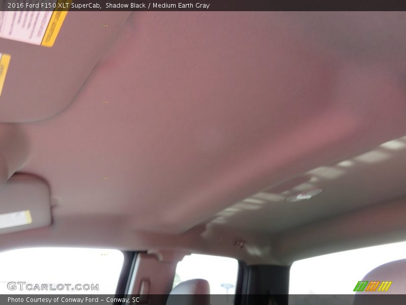 Shadow Black / Medium Earth Gray 2016 Ford F150 XLT SuperCab