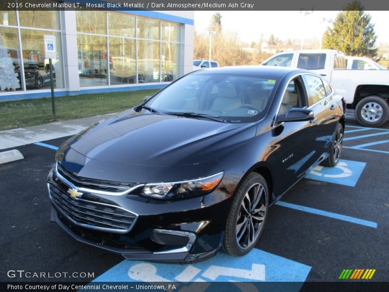 Mosaic Black Metallic / Dark Atmosphere/Medium Ash Gray 2016 Chevrolet Malibu LT