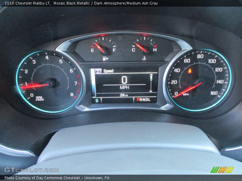 Mosaic Black Metallic / Dark Atmosphere/Medium Ash Gray 2016 Chevrolet Malibu LT